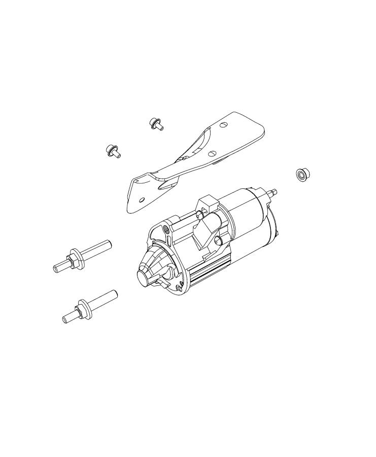 Diagram Starter and Related Parts. for your Jeep