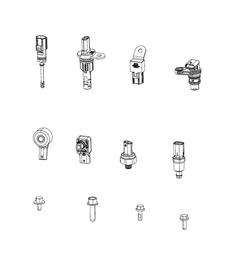 Diagram SENSORS, Engine. for your 2022 Ram 3500 6.4L HEMI V8 Tradesman Std Cab 