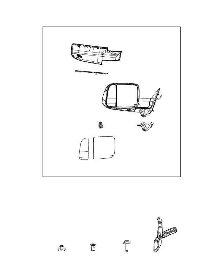 Diagram Mirror, Exterior. for your Chrysler 300  M