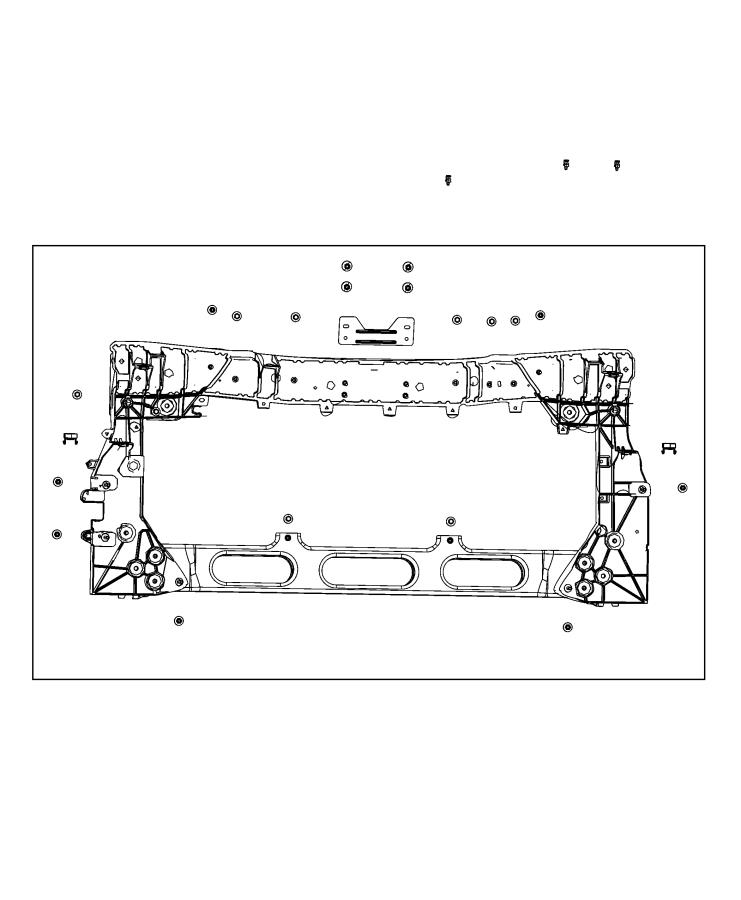 Diagram Radiator Support. for your 2015 Jeep Wrangler   