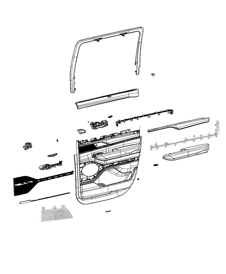 Rear Door Trim Panels. Diagram