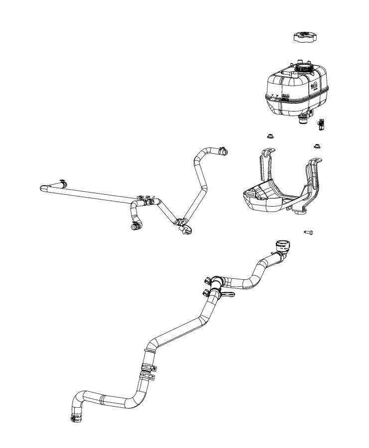 Diagram Coolant Recovery Bottle. for your 2002 Chrysler 300  M 