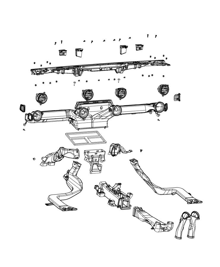 Diagram Ducts. for your 2022 Jeep Gladiator   