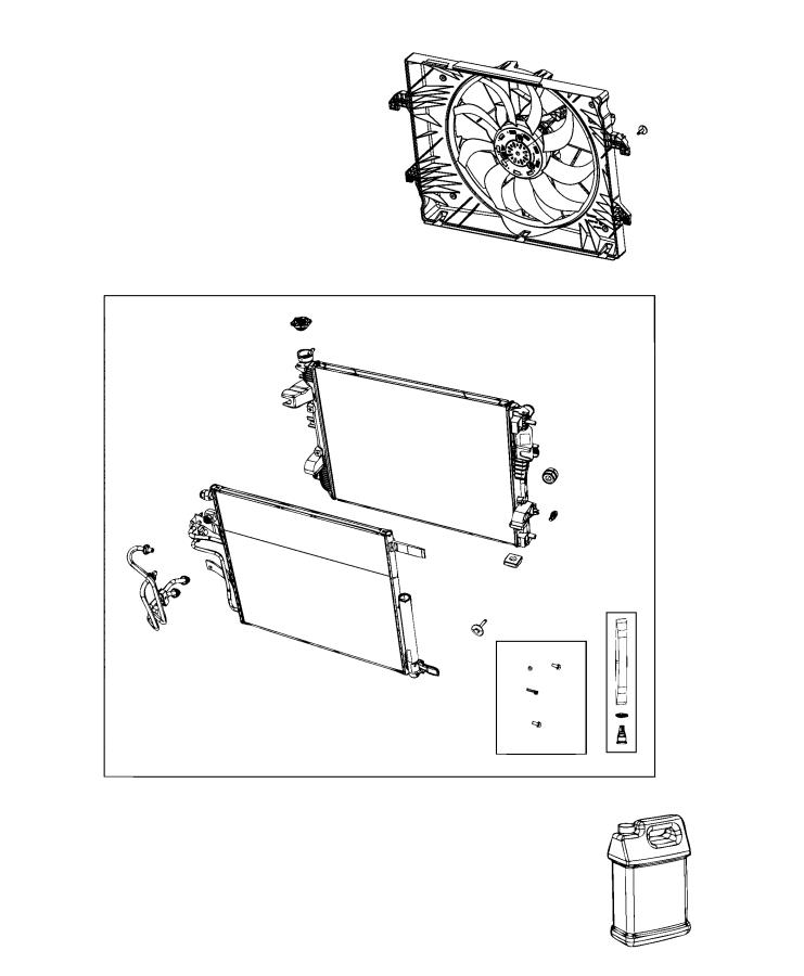 Diagram Radiator and Related Parts. for your Ram 1500  