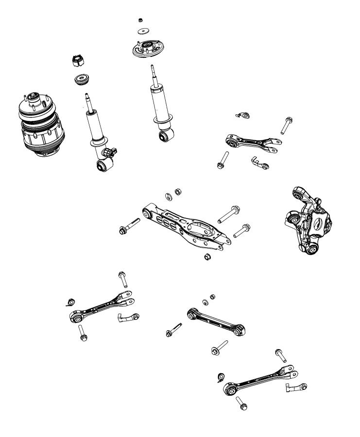 Diagram Suspension, Rear. for your Jeep