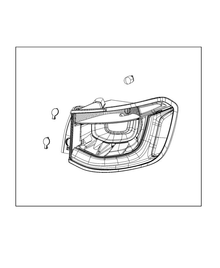 Diagram Parts, Tail Lamps Service. for your Chrysler 300  M