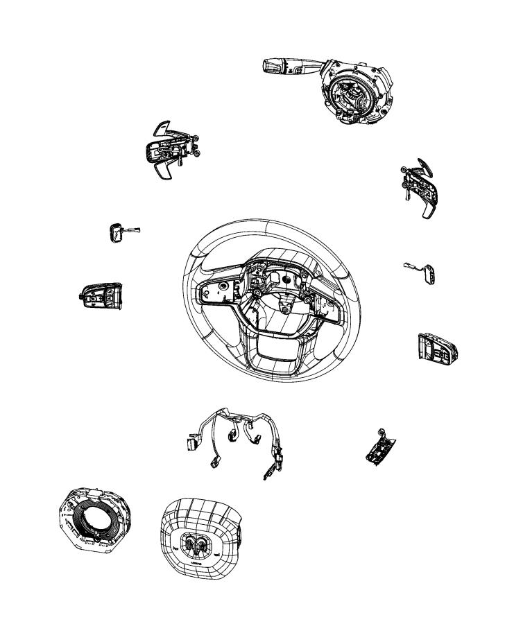 Switches, Steering Wheel. Diagram