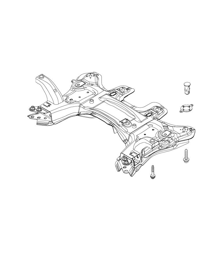 Diagram Cradle, Front. for your 2001 Chrysler 300  M 