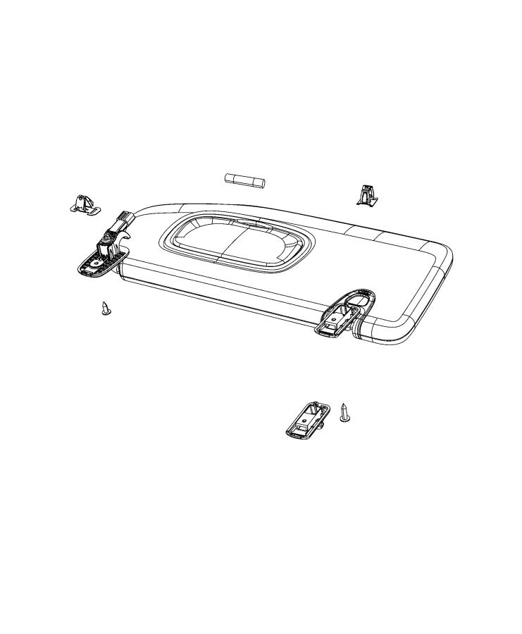 Diagram Visors and Attaching Parts. for your 2000 Chrysler 300  M 