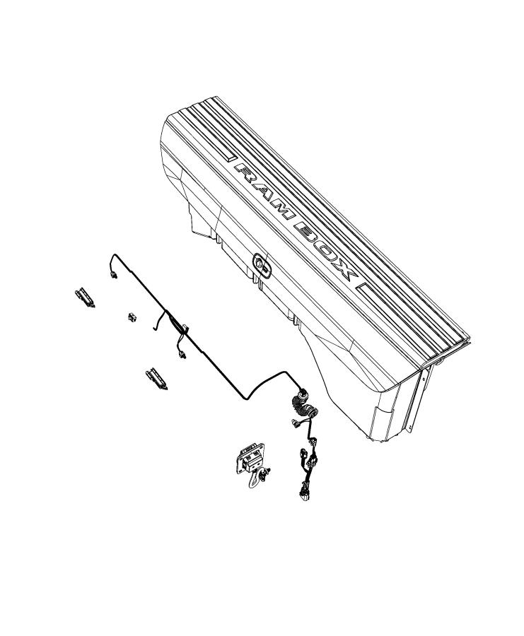 Diagram Lamps, Truck Bed. for your Ram 1500  