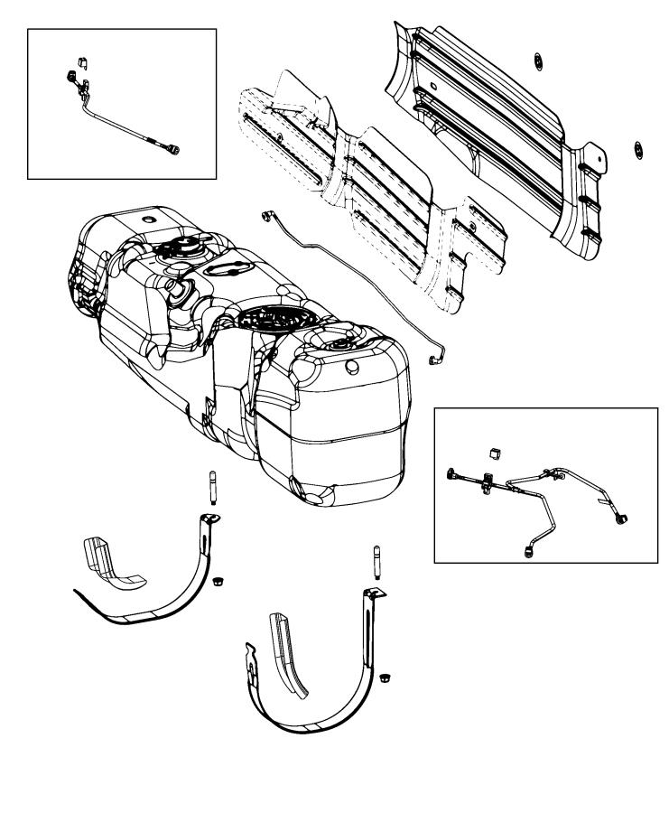 Diagram Fuel Tank and Related Parts. for your Ram 2500  