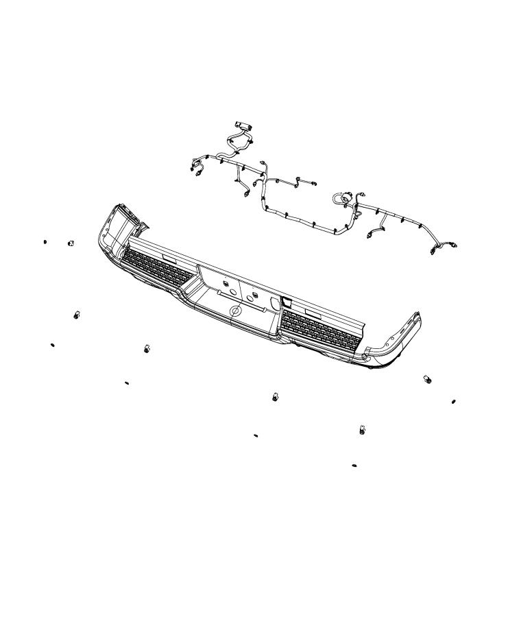 Wiring, Rear Fascia. Diagram