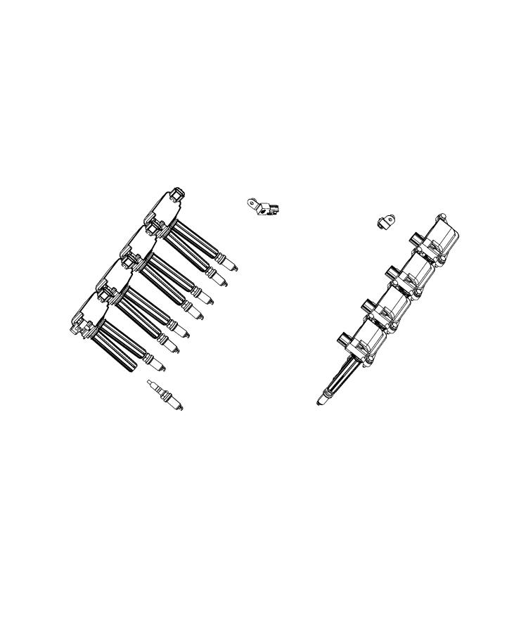 Spark Plugs, Ignition Wires, Ignition Coil and Capacitors. Diagram