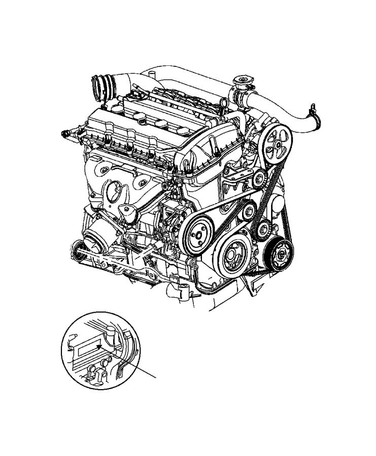 Diagram Engine Assembly and Service Longblock Engine. for your 2004 Chrysler 300  M 