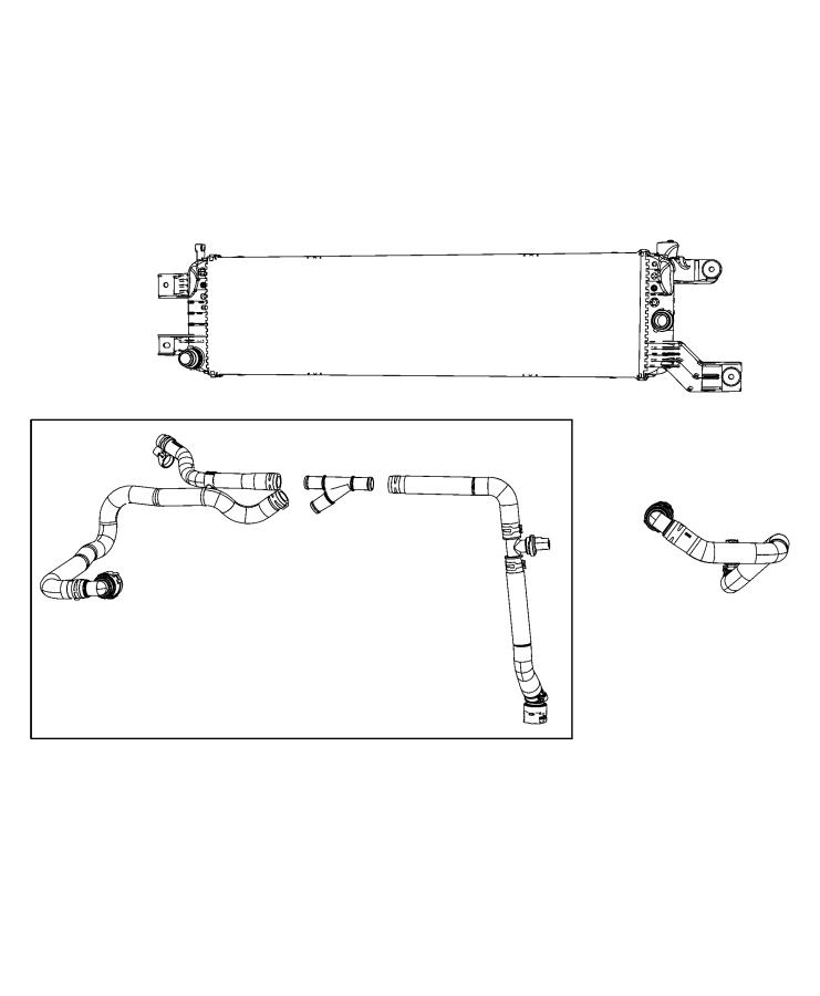 Diagram Radiator and Related Parts. for your Chrysler Pacifica  