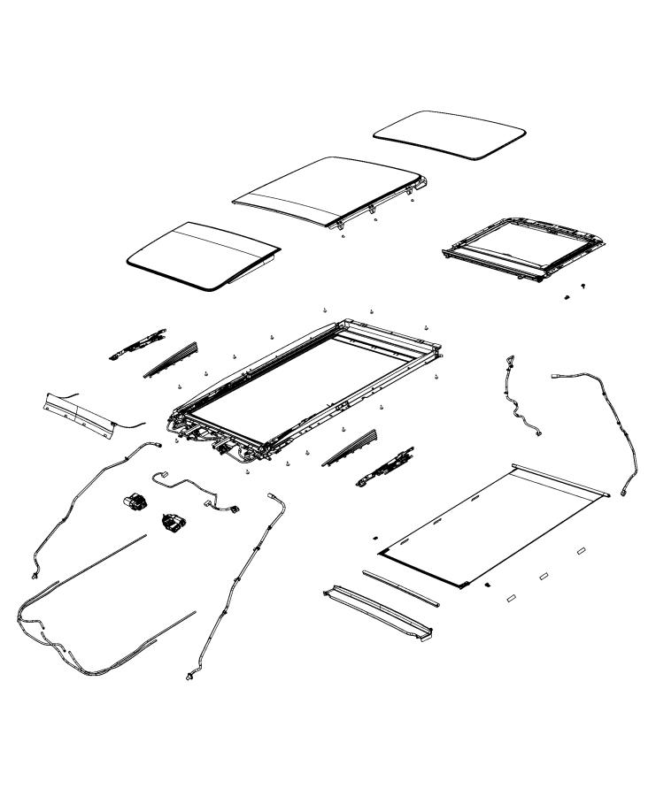 Diagram Sunroof and Related Parts. for your 2002 Chrysler 300  M 