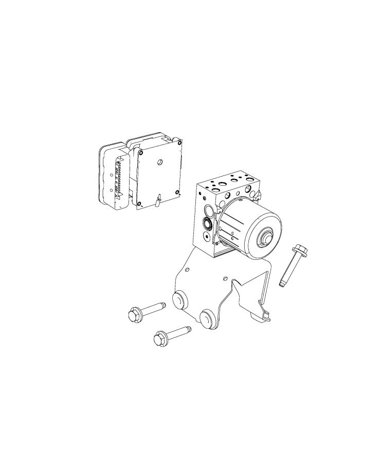 Diagram Hydraulic Control Unit / EBB HCU. for your 2024 Jeep Gladiator  Willys 