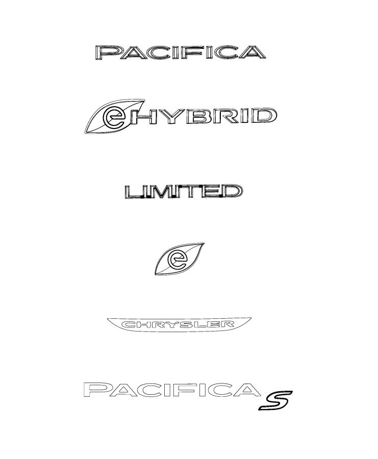 Diagram Nameplates, Emblems and Medallions. for your Chrysler