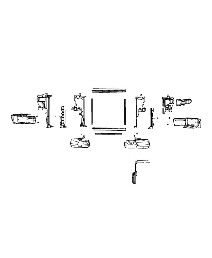 Diagram Radiator Seals, Shields, Baffles, Ducts. for your 2003 Chrysler 300  M 