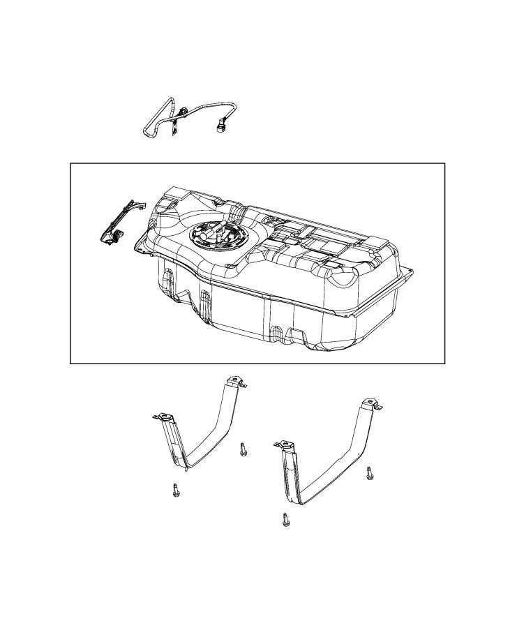 Fuel Tank and Related Parts. Diagram