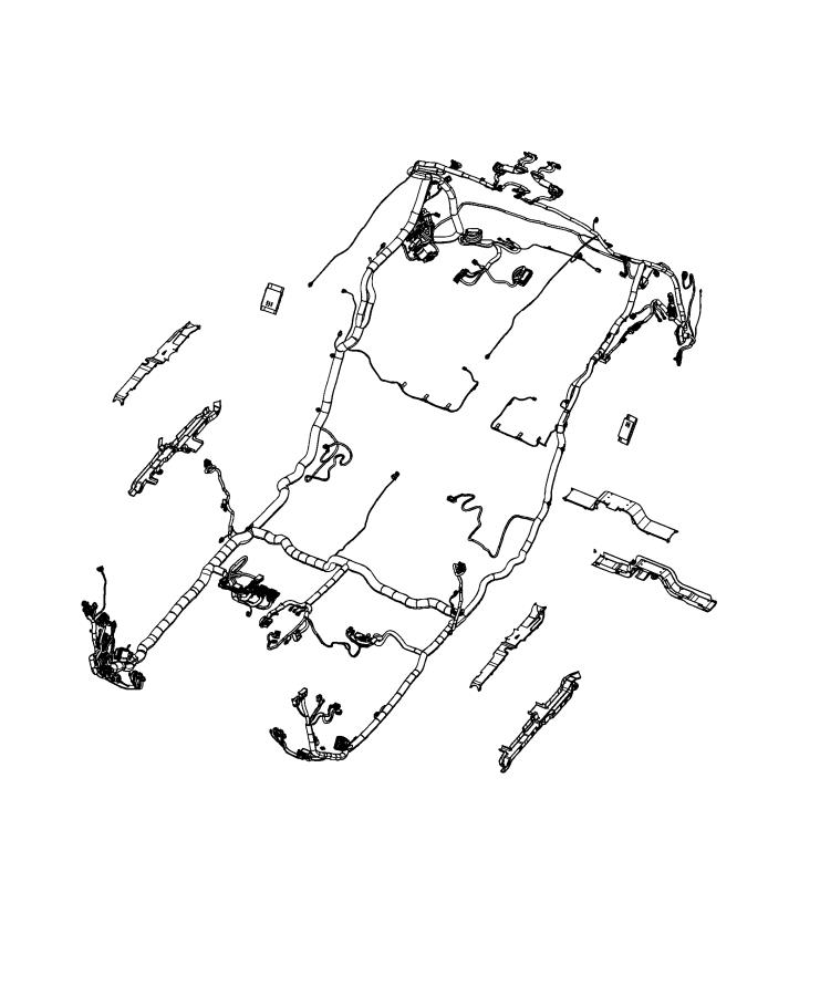 Wiring, Body Troughs. Diagram