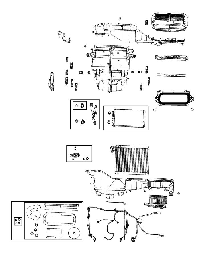 A/C and Heater Unit. Diagram