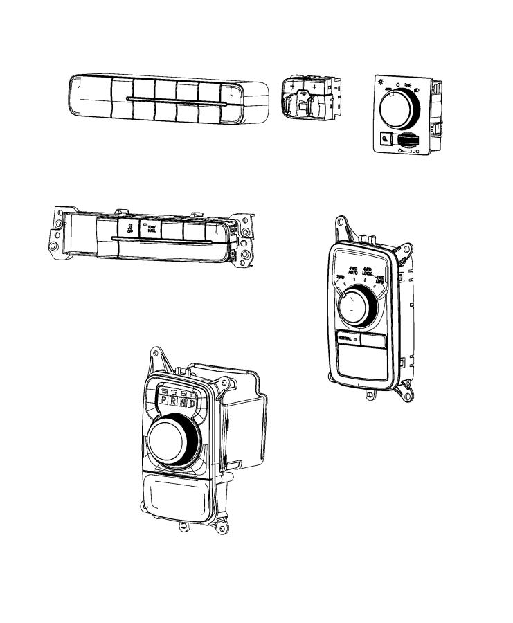 Diagram switches, instrument panel. for your Ram 1500  