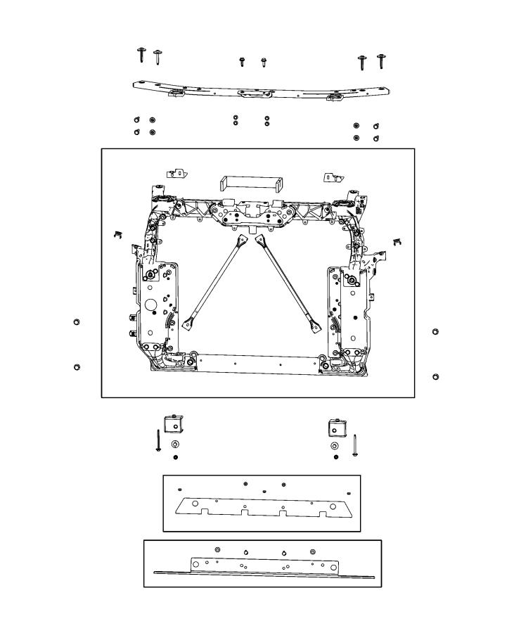 Diagram Radiator Support. for your 2001 Chrysler 300  M 