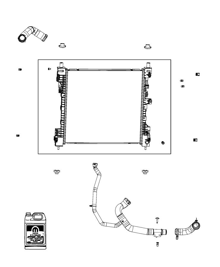 Diagram Radiator and Related Parts. for your 2001 Chrysler 300  M 