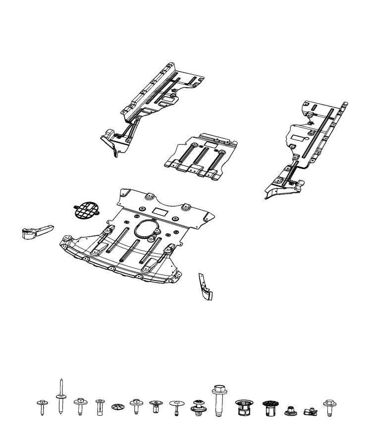 Jeep Grand Cherokee Belly Pan. Front. [underbody Aerodynamic 