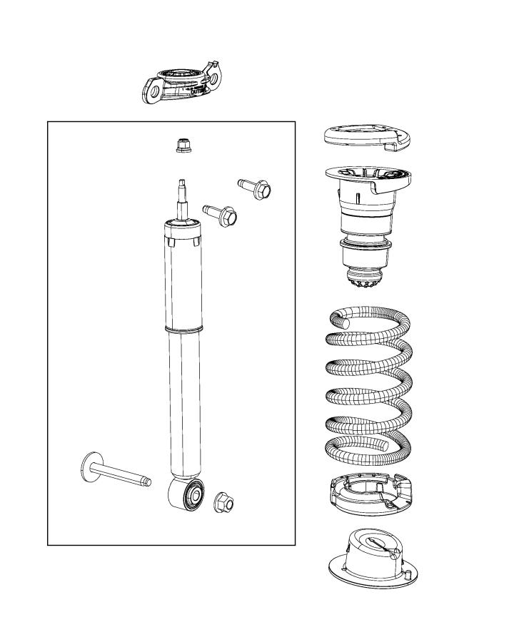 Diagram Shocks, Springs, Spring Links. for your Chrysler