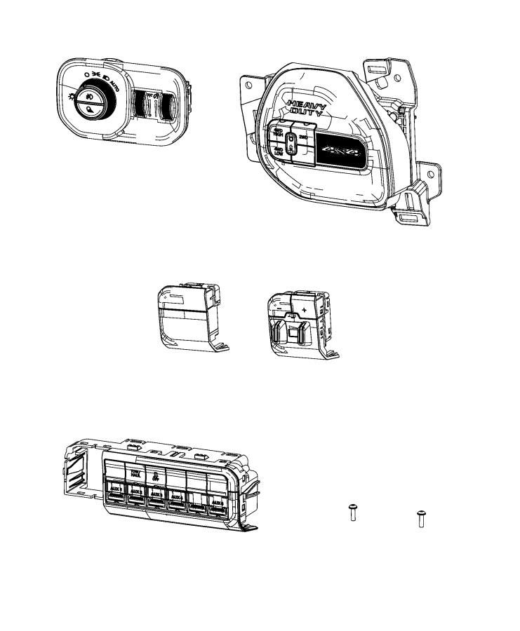 Switches, Instrument Panel. Diagram