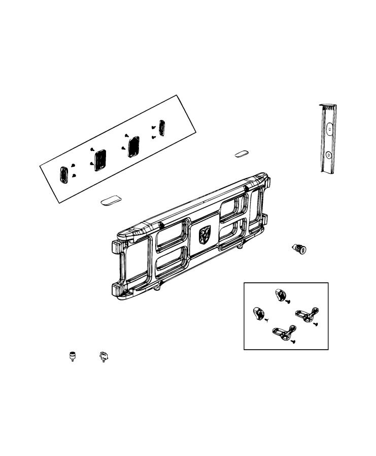 Diagram Pickup Box Divider. for your Ram 1500  