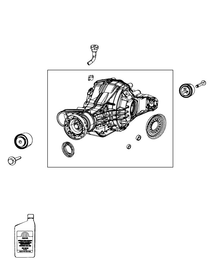 Diagram Axle Assembly, Rear. for your 1999 Chrysler 300  M 