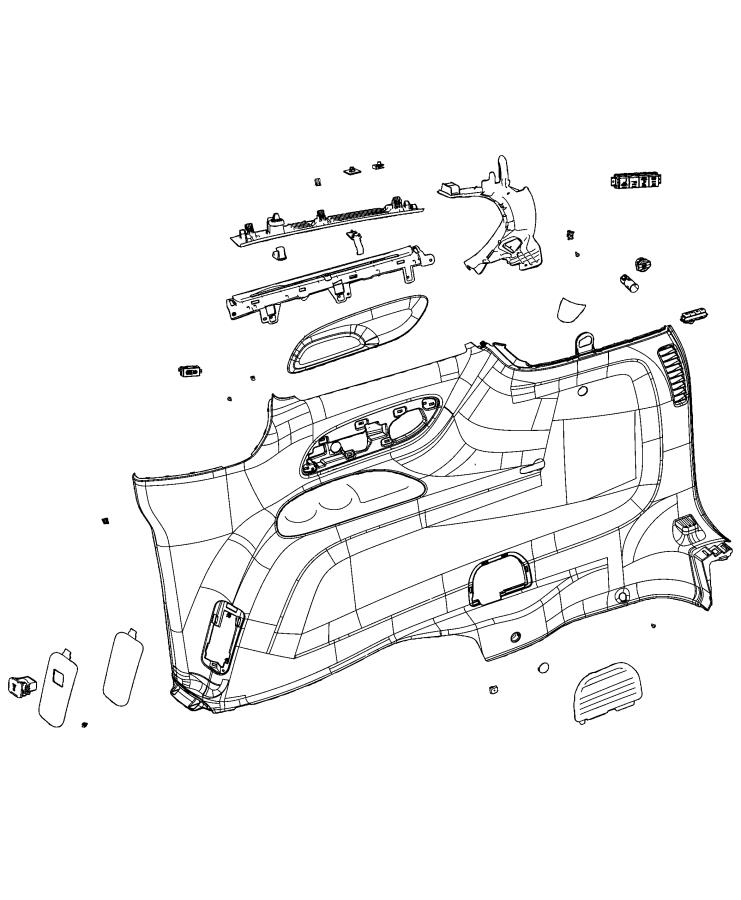 Diagram Quarter Trim Panel. for your 2001 Chrysler 300   