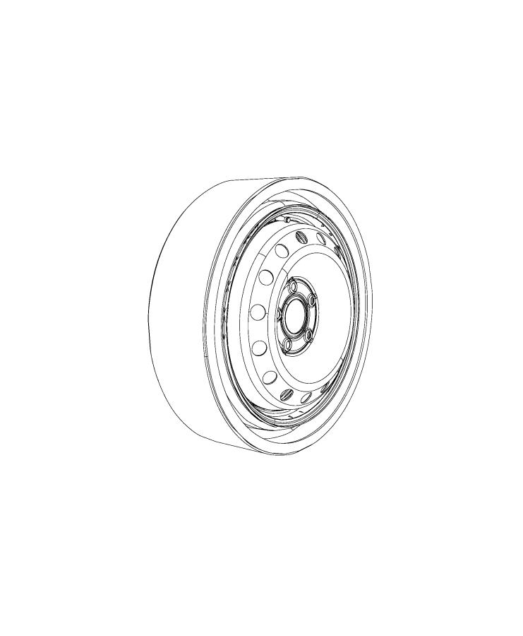 Diagram Spare Wheel Stowage. for your Chrysler Voyager  