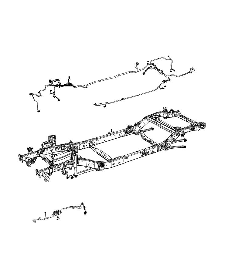 Diagram Wiring, Chassis and Underbody. for your 2022 Jeep Wrangler 3.0L Turbo V6 Diesel A/T 4WD Unlimited Willys 