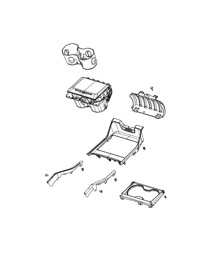 Diagram Floor Console, Front. for your 2000 Chrysler 300  M 