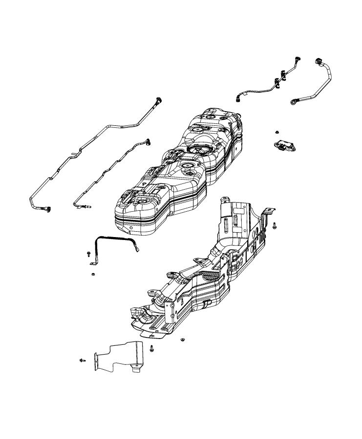 Diagram Fuel Tank and Related Parts. for your Jeep Gladiator  