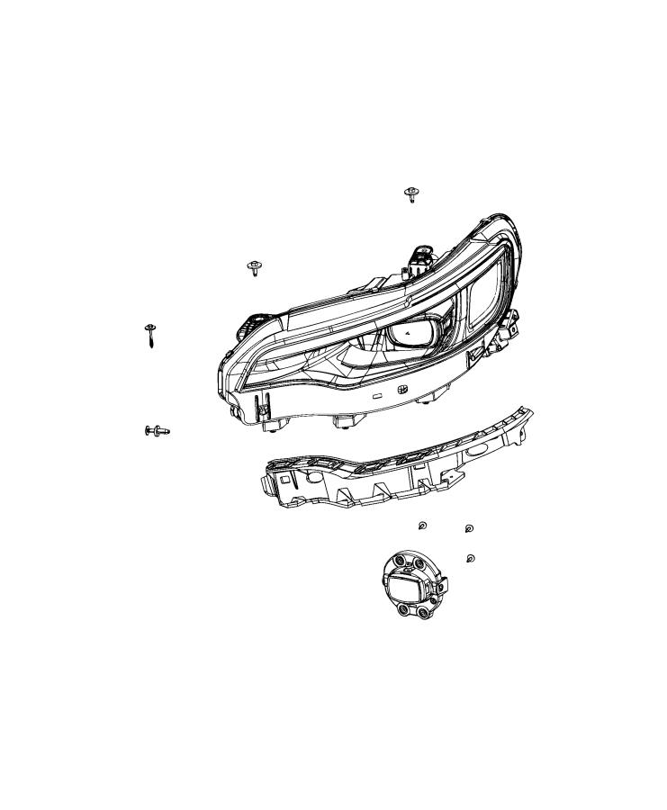 Diagram Lamps, Front. for your Jeep Wrangler  