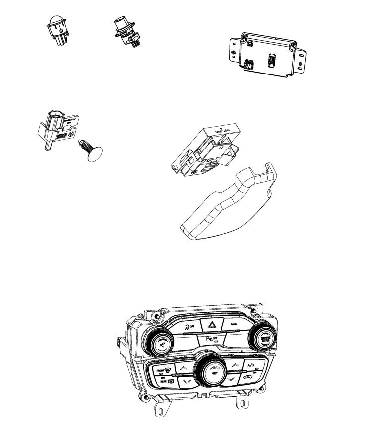 Diagram A/C and Heater Controls. for your Dodge Challenger  