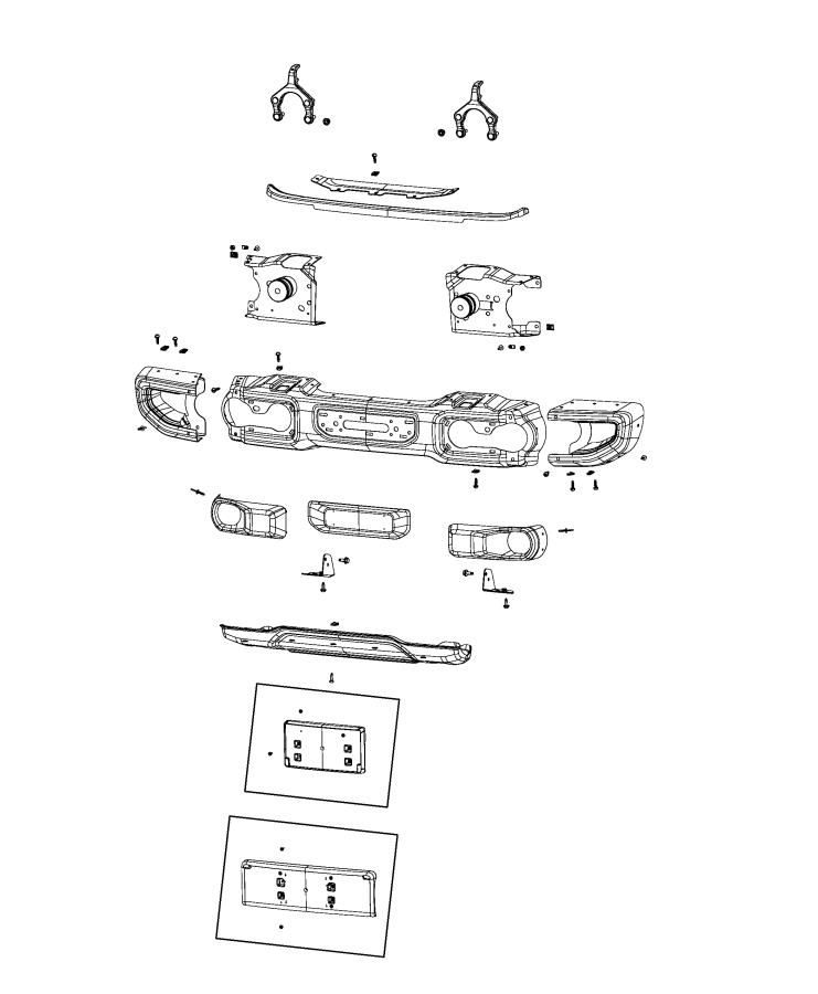 Diagram Bumper, Front. for your Chrysler 300  M