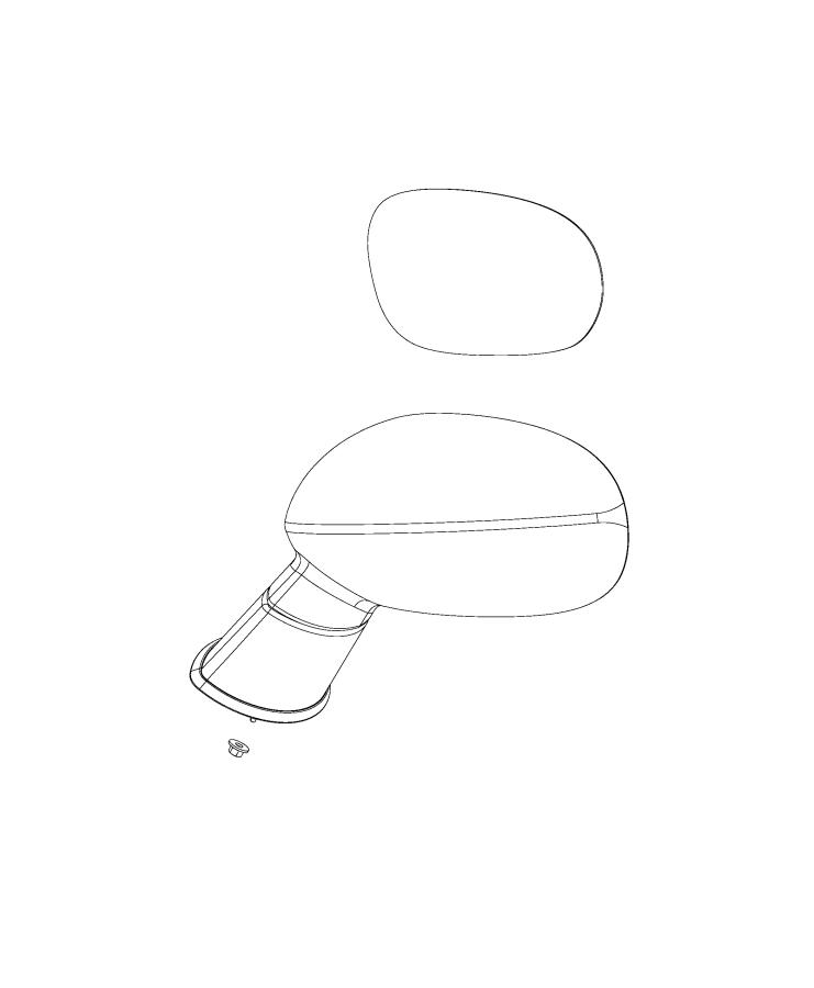 Diagram Mirror, Exterior. for your 2022 Dodge Challenger 5.7L HEMI V8 M/T R/T 