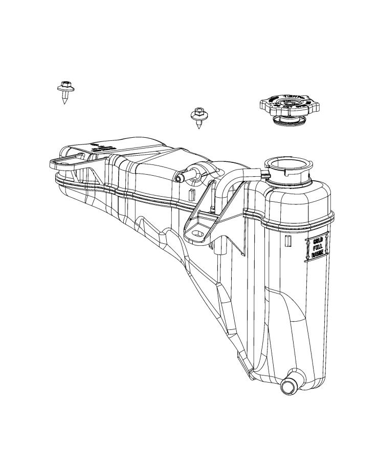 Diagram Coolant Recovery Bottle. for your Chrysler