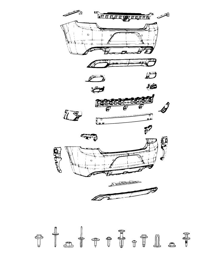 Diagram Fascia, Rear. for your 2004 Chrysler 300  M 