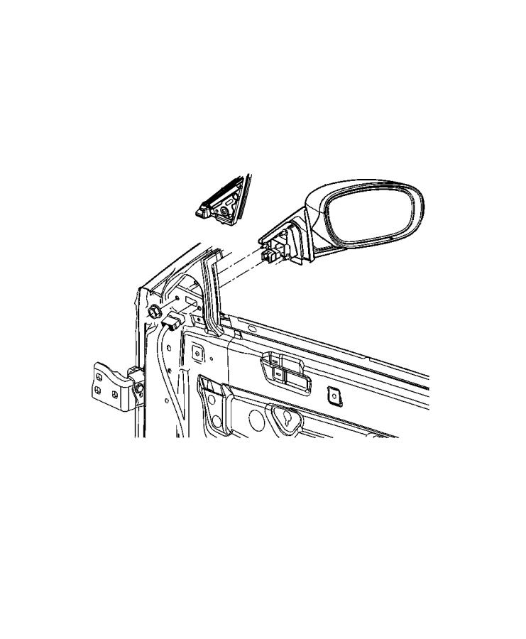 Diagram Mirror, Exterior. for your 2022 Dodge Charger GT 3.6L V6 