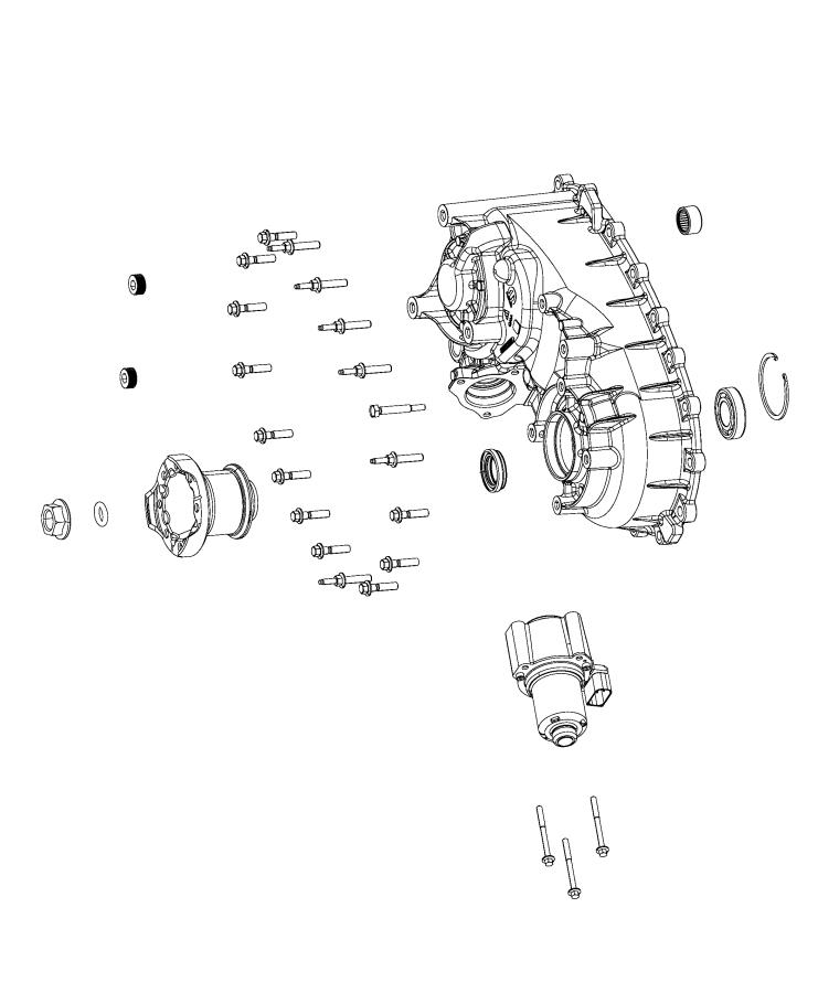 Diagram Rear Case and Related Parts. for your Jeep Gladiator  