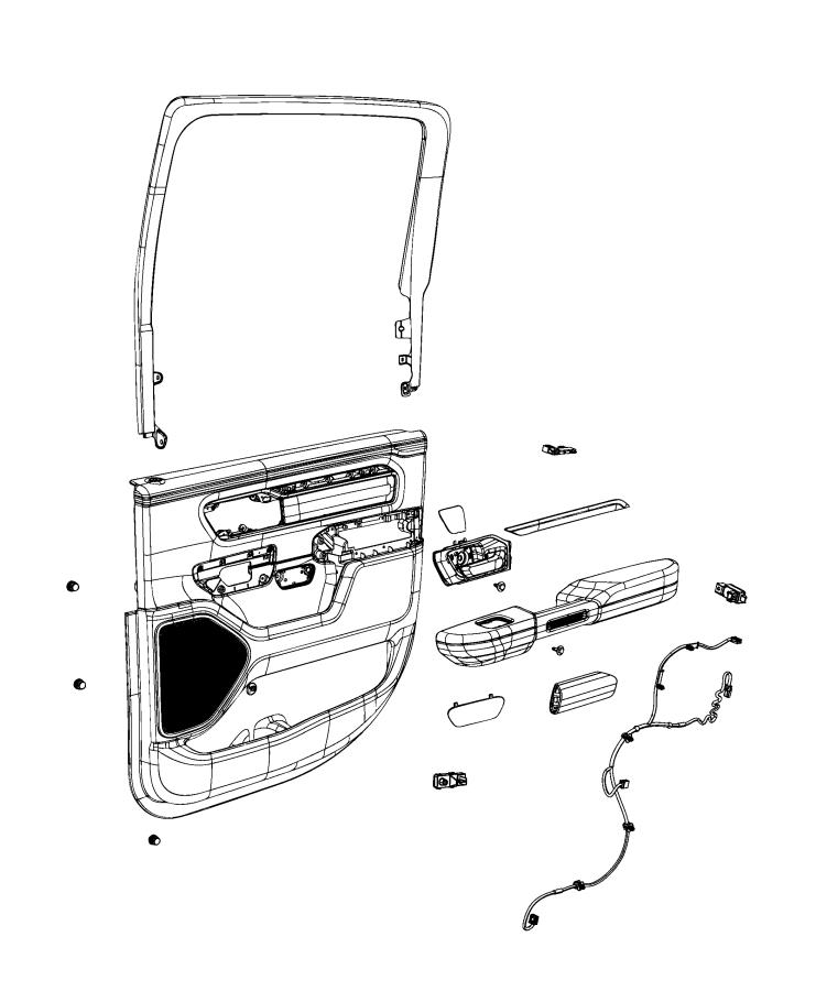 Diagram Rear Door Trim Panels. for your 2001 Chrysler 300  M 