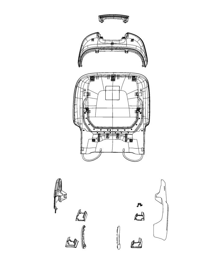 Diagram Adjusters, Recliners, Shields and Risers - Driver Seat. for your 2003 Chrysler 300  M 