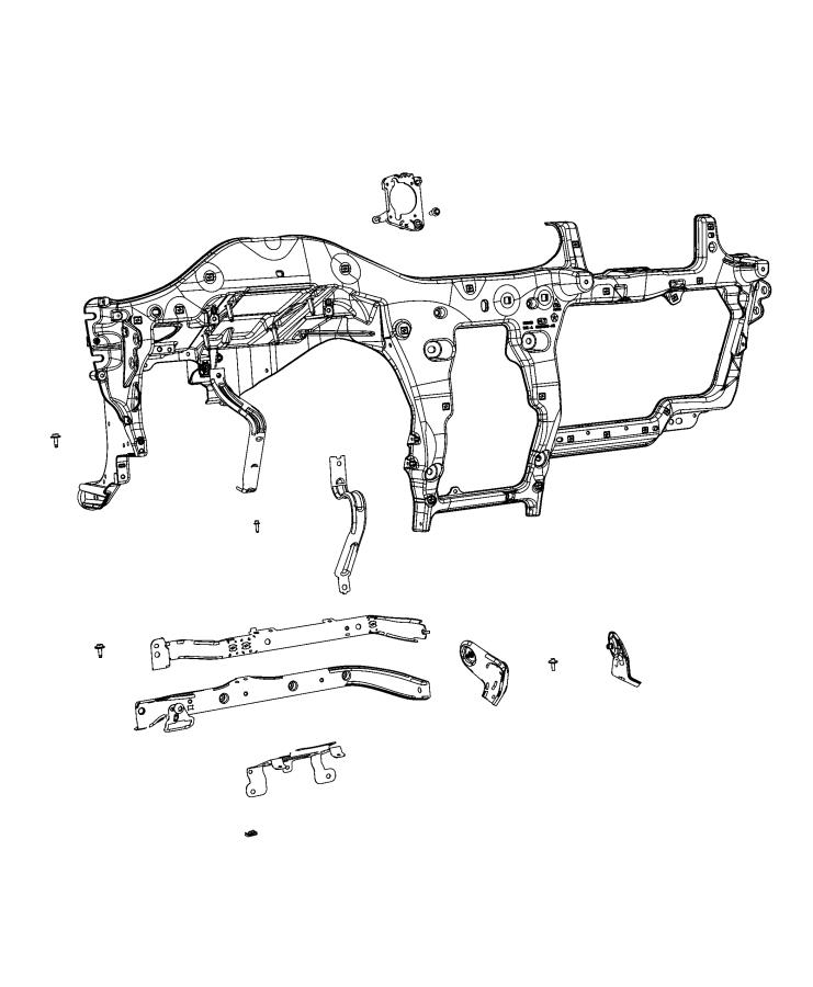 Diagram Instrument Panel and Structure. for your 2022 Jeep Wrangler 3.0L Turbo V6 Diesel M/T 4WD Unlimited Sport 